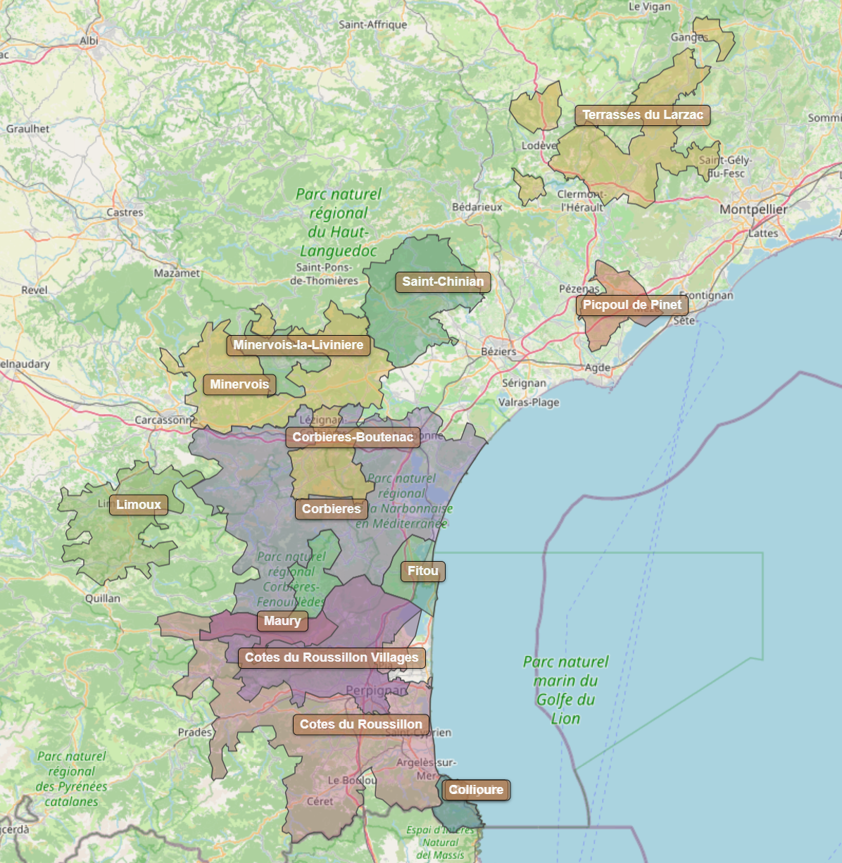 Billede fra regionen Roussillon